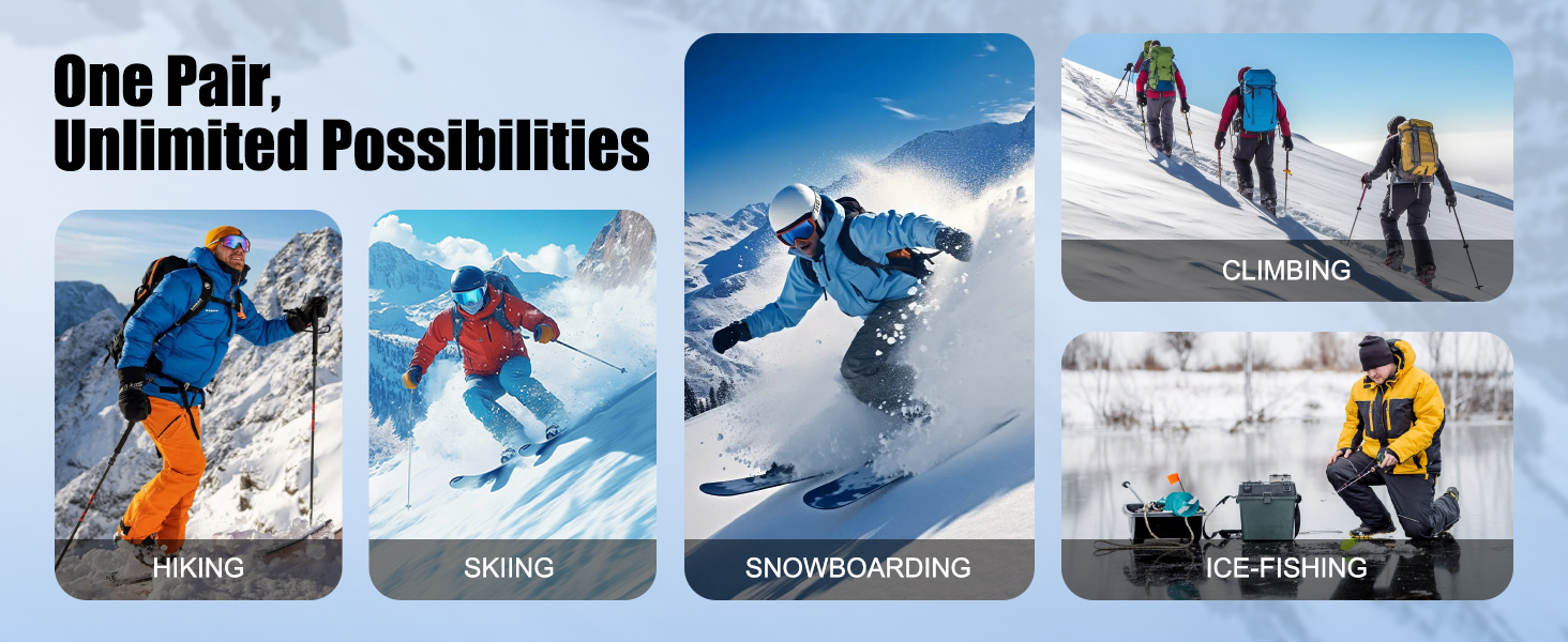 Snow Ski Softshell Waterproof Snowboard Winter Hiking Cargo Pants Fleece Lined Zipper Bottom Leg