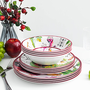 Melamine dinnerwware sets