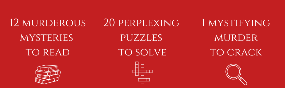 The 12 Murders of Christmas; Christmas Puzzles; Murder Mystery; Christmas gift book