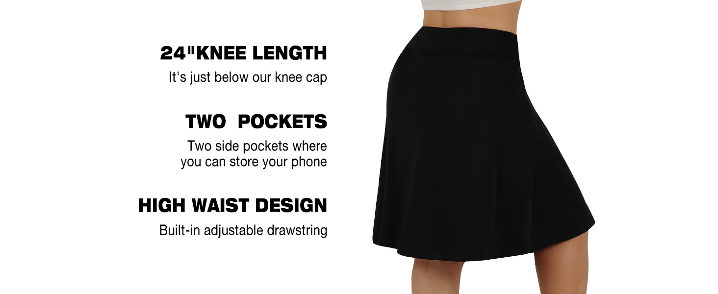 Below the knee skirts for women plus size