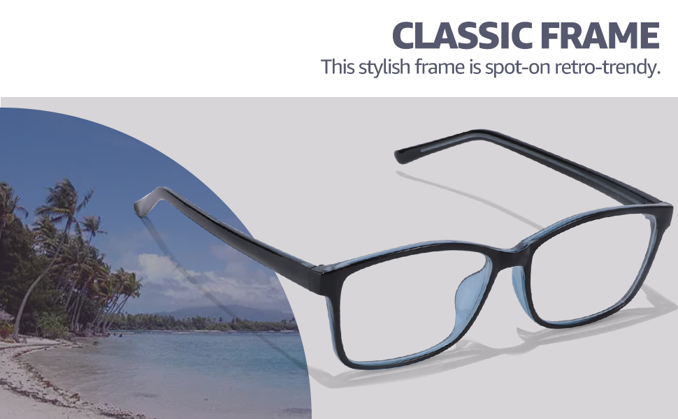 Natural Crystal Stone Lenses Reading Glasses Clear Real Glass Lenses Blue Light Blocking 