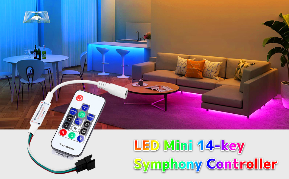 Meruido Mini DC524V 14/21 Keys 2811 Remote Control RF Controller for