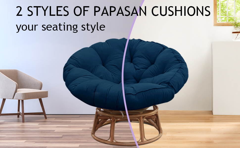 HILUHIDI 52 inch Papasan Chair Cushion Only, 13.23lbs