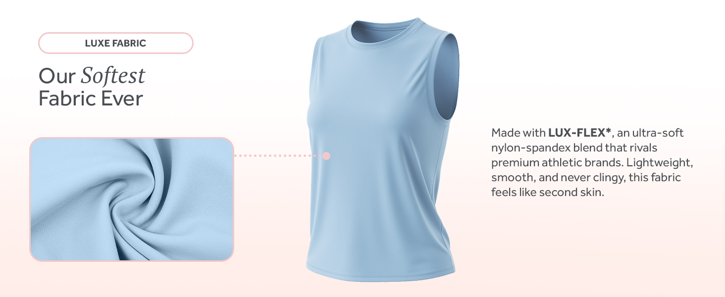 Luxe Fabric. Our softest fabric ever. Womens Tank Top