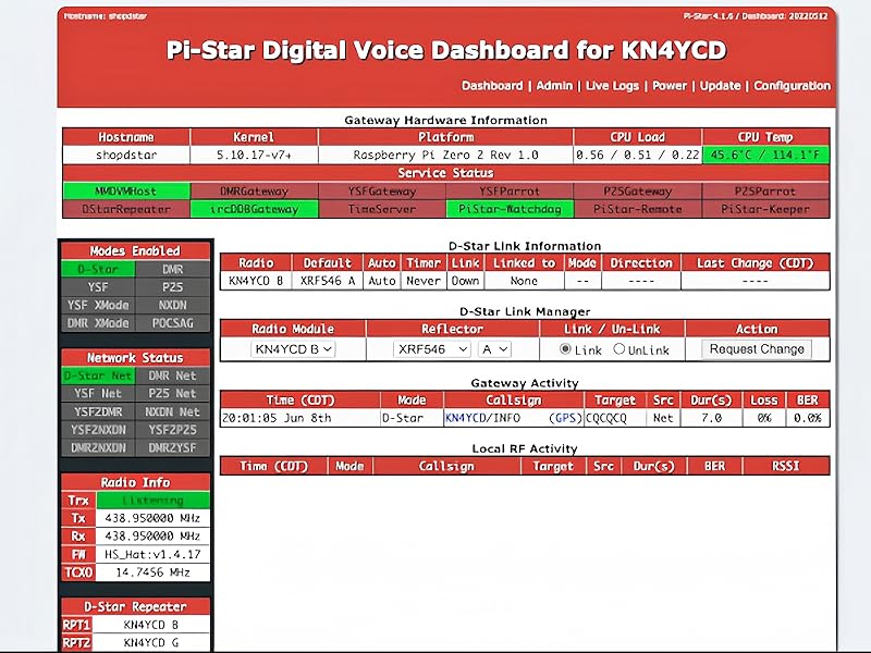 GOOZEEZOO MMDVM Hotspot Spot Radio WiFi Digital Voice Modem Work Contained with