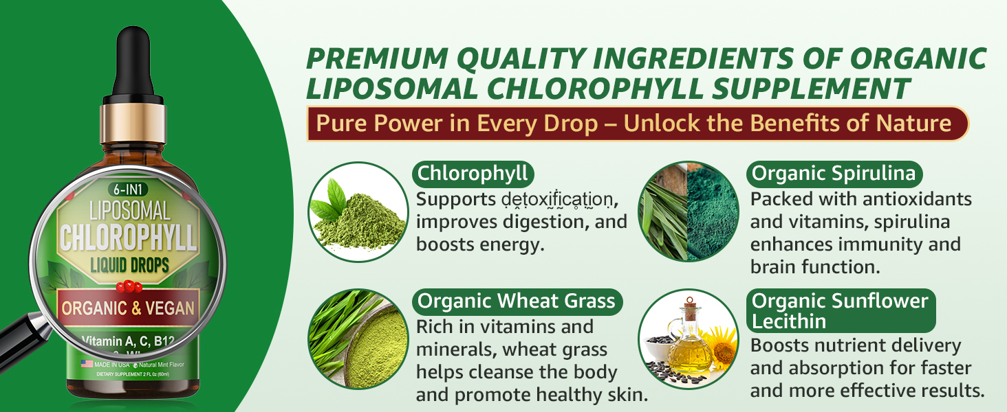Chlorophyll Liquid Drops