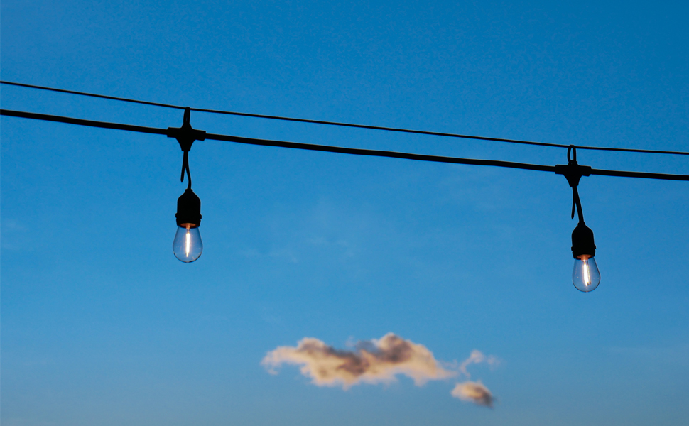 NICONIK S14 LED Outdoor String Lights, 39Ft Outdoor Patio Lights, 12