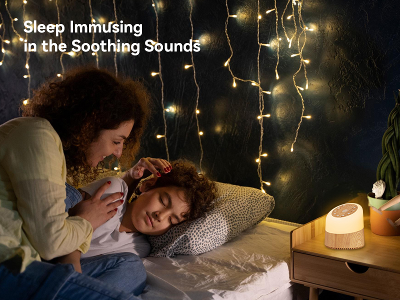 white noise machine(wood)A+04