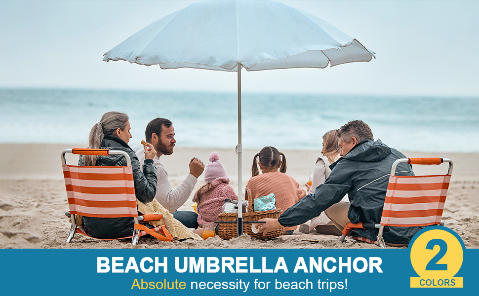 COCONUT Umbrella Sand Anchor, Portable Beach Umbrella Stand Base Heavy Duty