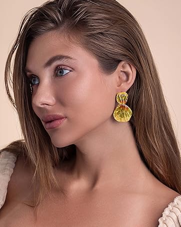 Sngia Gold Tiger Eye Stud Earrings