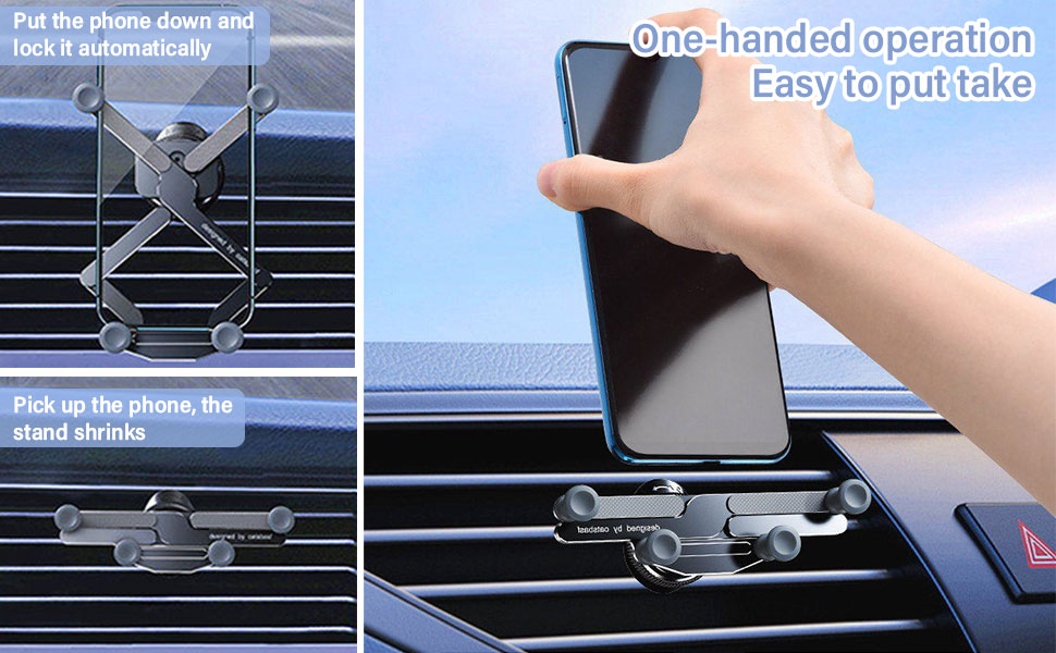 Phone Holder Car Invisible, Invisible Rotatable Air Vent