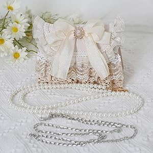 ❤️さえら★ヒスクローネ★お花モチーフフリフリレース遣いが豪華なショルダーバッグ ❤️さえら☆ヒスクローネ☆お花モチーフフリフリレース遣いが