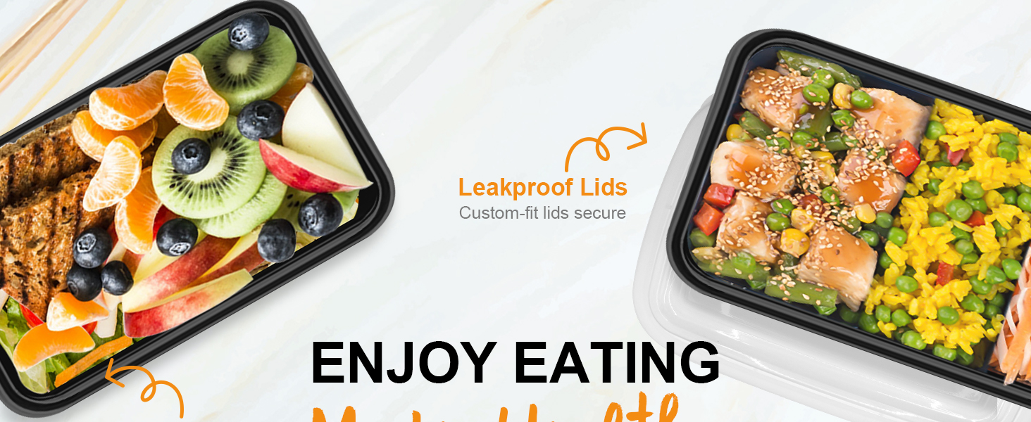 meal prep containers with lids