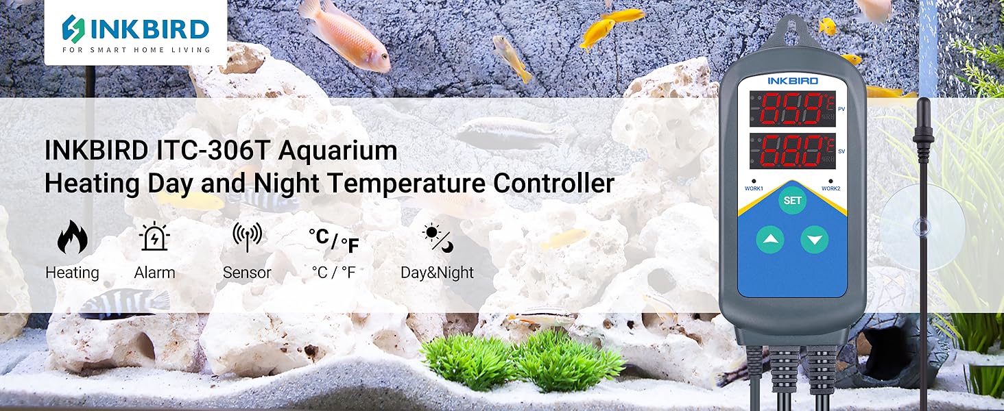 Inkbird Temperature Controller ITC306T Aquarium Thermostat Heating