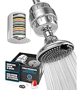 SparkPod 23-Stage Filtered Shower Head with 3 Spray Settings - High Pressure Shower Head with Fil...
