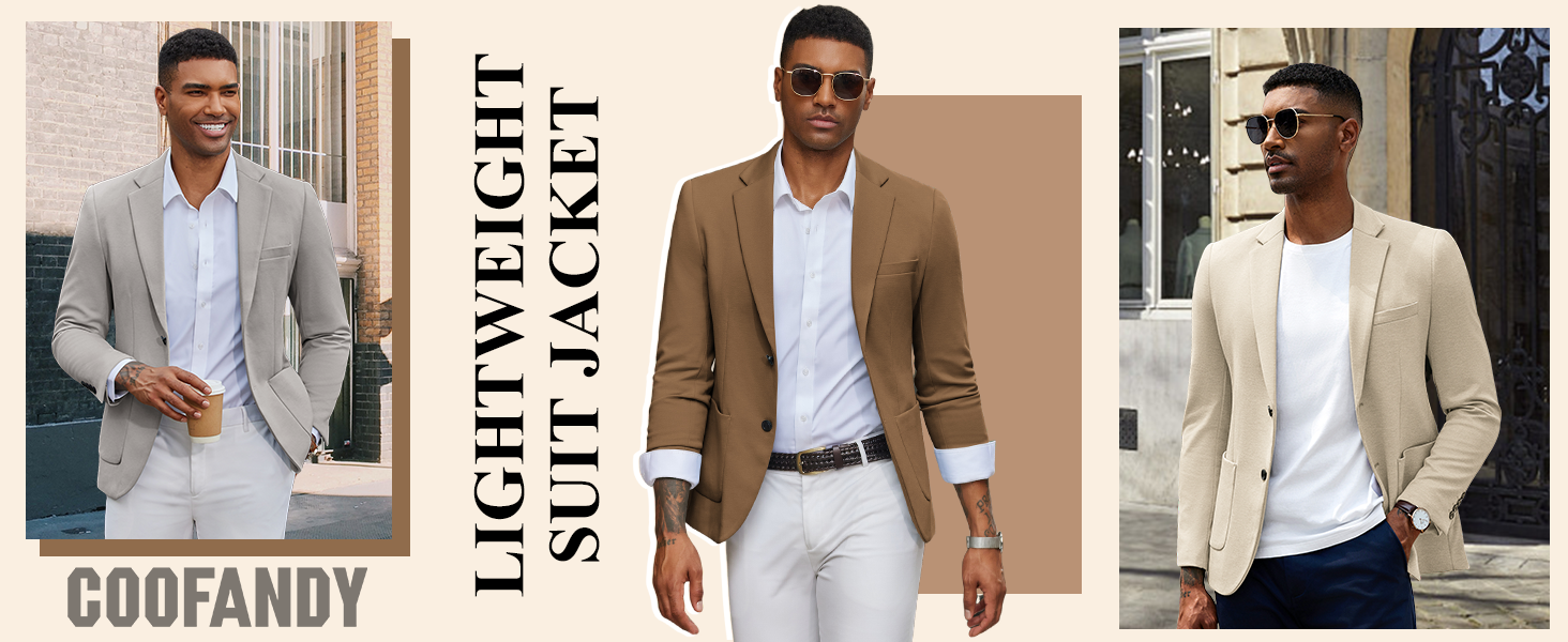 men casual knit blazer