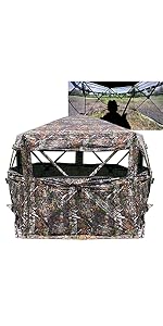 CROSS MARS 5-Sided See Through Hunting Blind