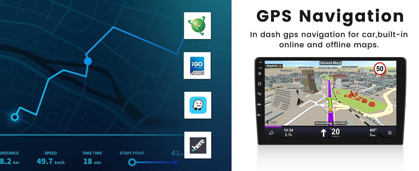 hikity 10.1 inch touchscreen car stereo double din