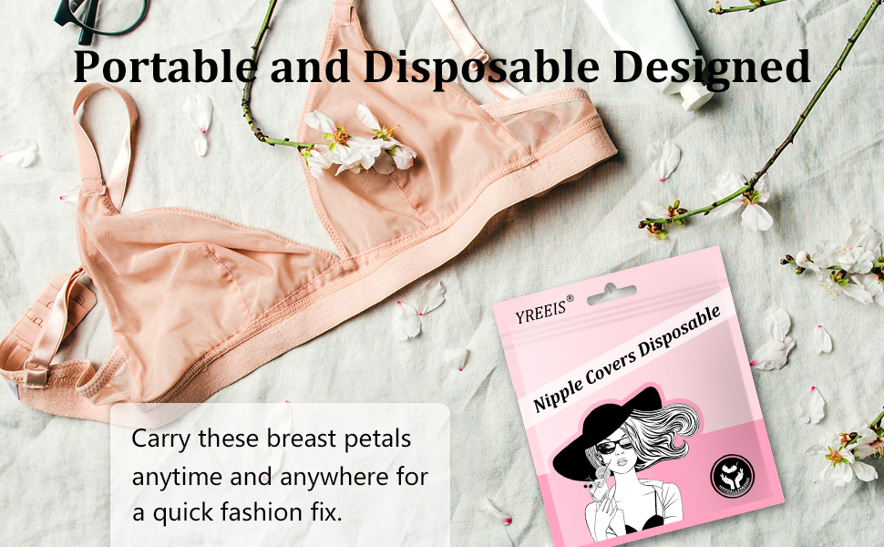 Disposable pairs of hypo allergenic nipple pasties – Elegant