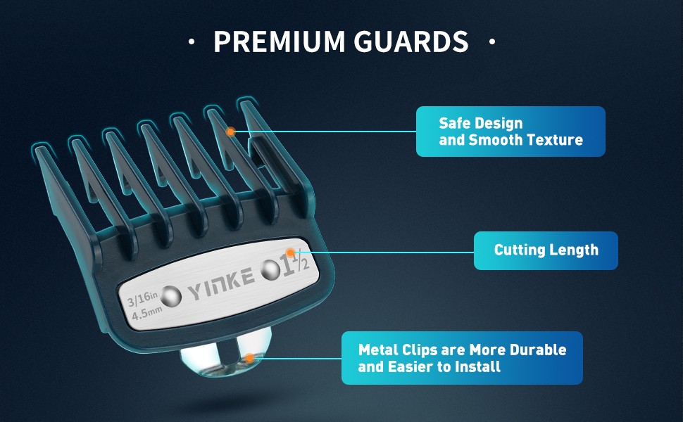 Yinke for 10 Pcs Wahl Clipper Guards with A Holder, Premium Clipper