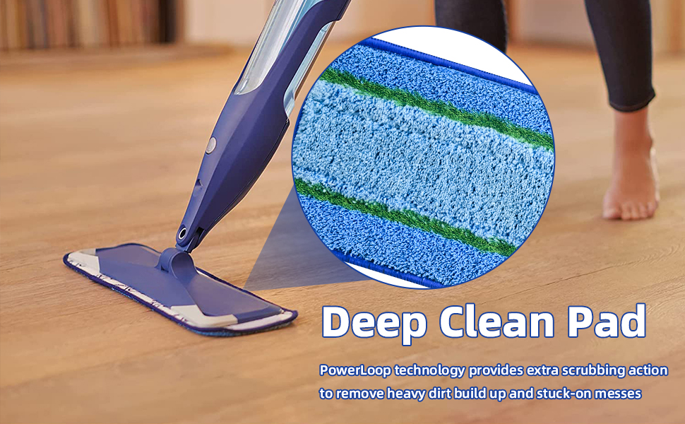 8 Pack Mop Pads for Bona Family of Mops, 4 Pet Microfiber