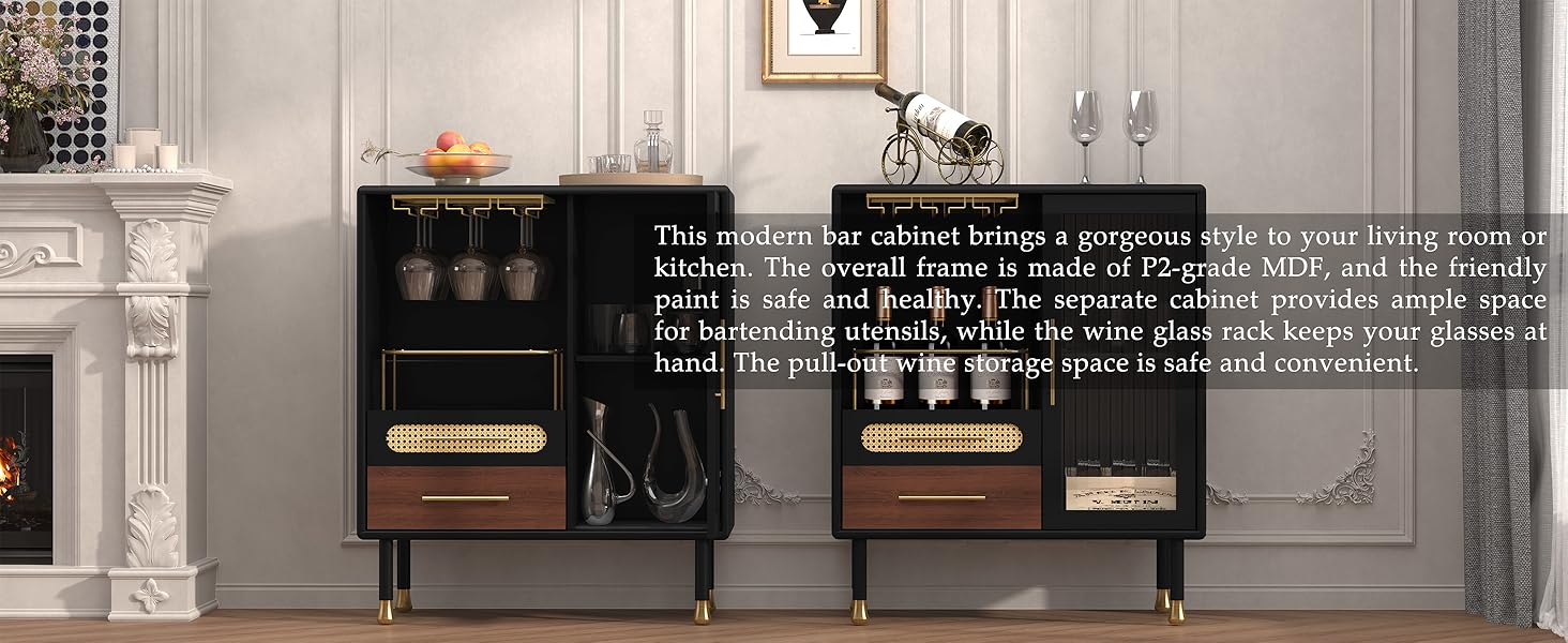 Modern Coffee Bar Cabinet