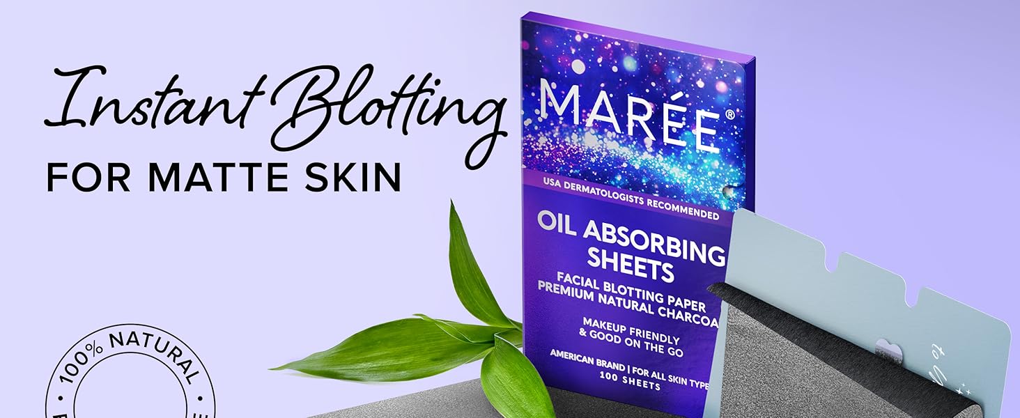 instant blotting for matte skin