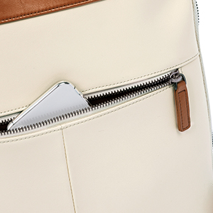 Leather Laptop Backpack Purse