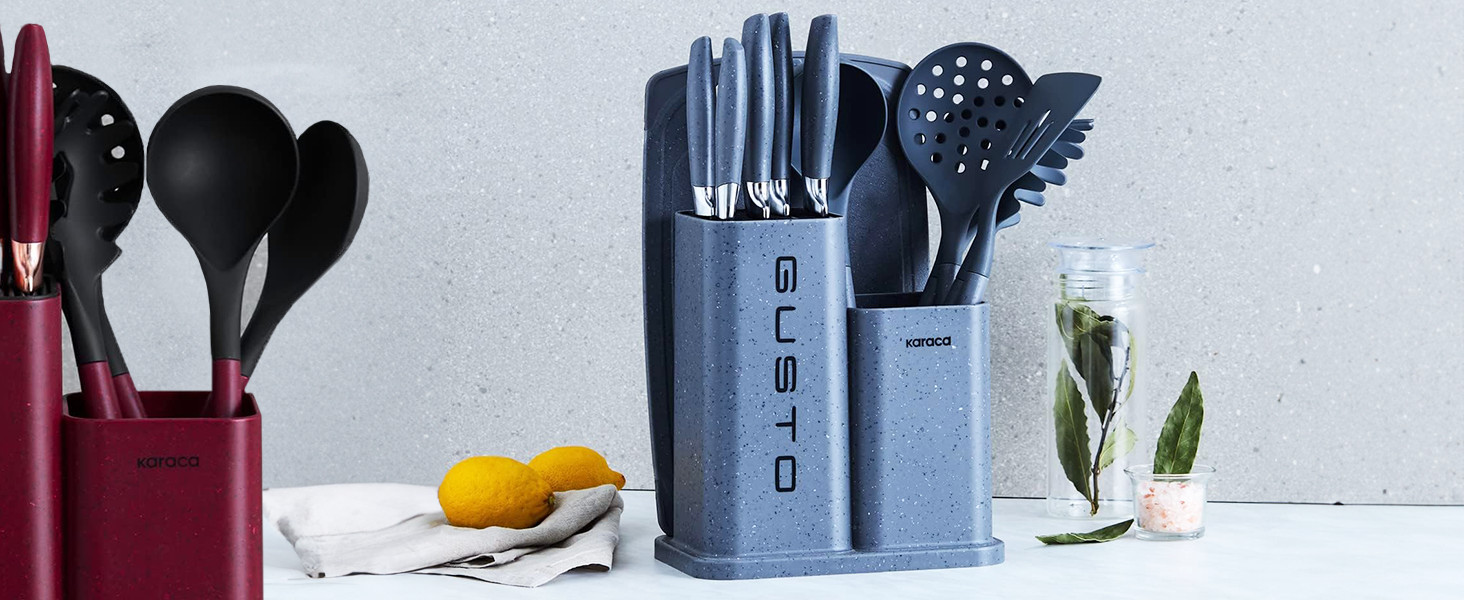 block chopping kitchen knife set sharp slicing stainless steel utensil cutting carving peeler food