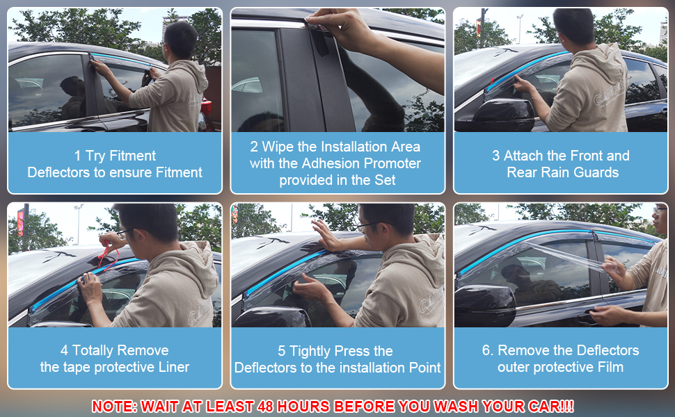 ACLONG Rain Guards for Dodge RAM 1500 2019 2020 2021 2022