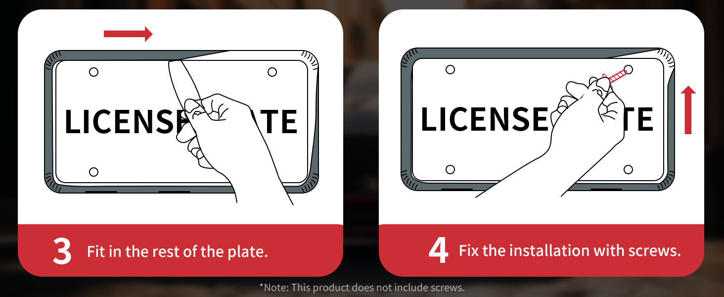 aujen license plate frame