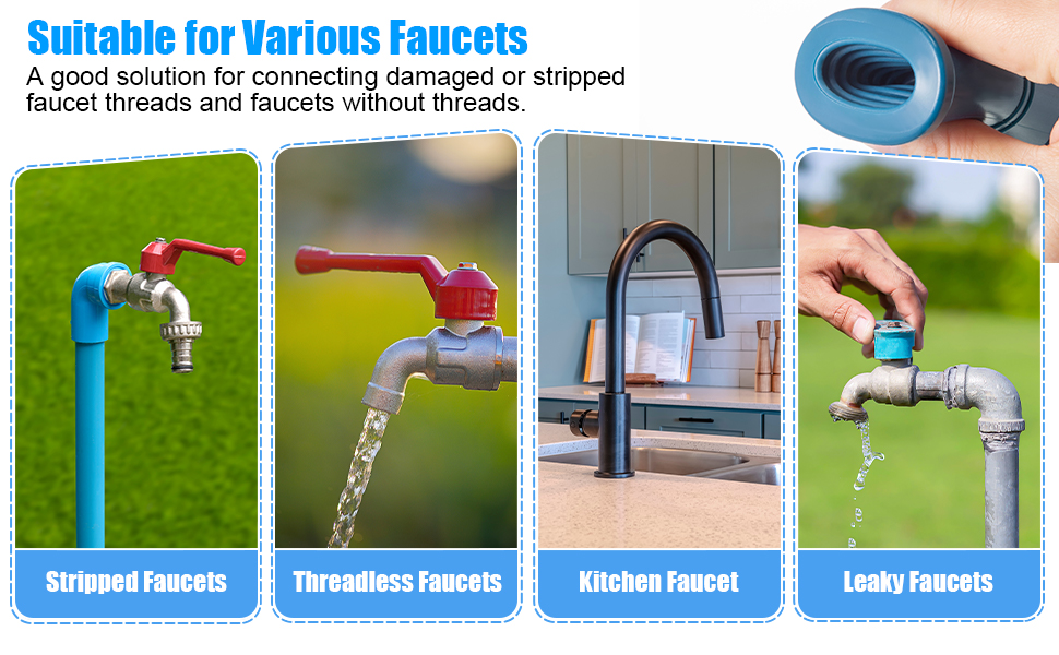 1 Pack Universal Faucet Hose Adapter, Thickened Sink Hose