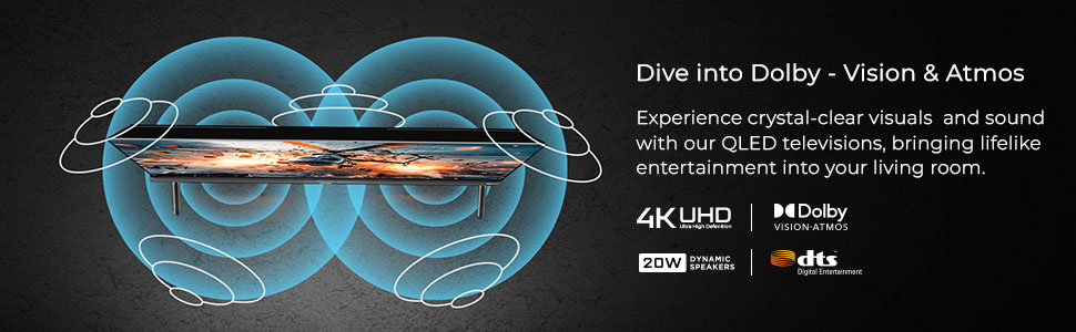 Wobble tv, Dolby Atmos, Dolby Vision, DTS Surround Sound