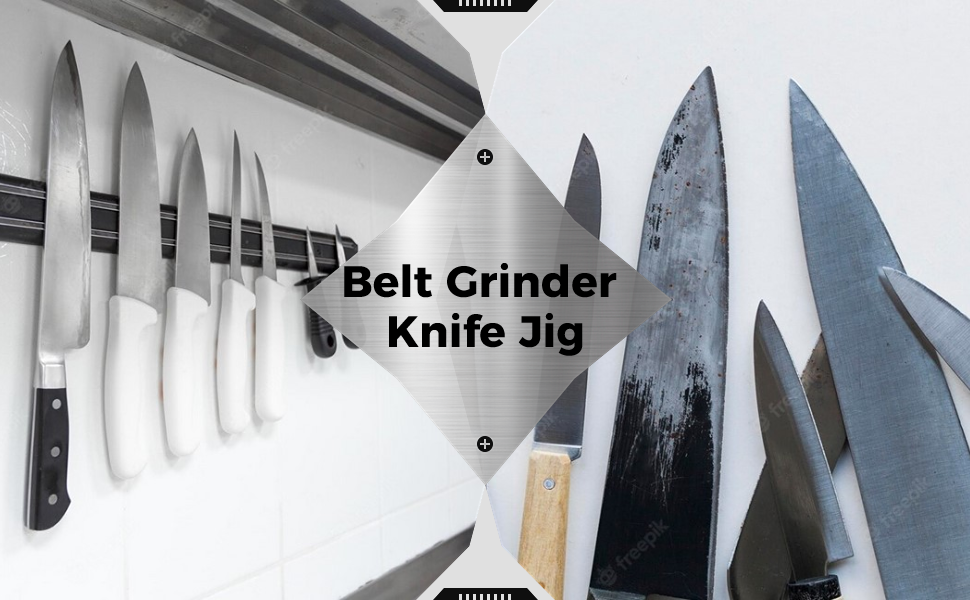 Homaisson Belt Grinder Knife Jig, Adjustable Angle Belt Knife Sharpener