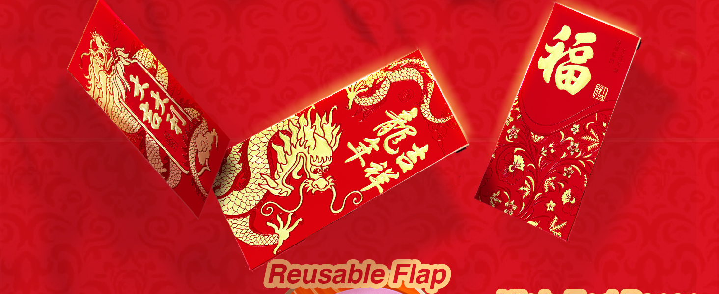 ThxToms 36pcs Red Envelopes Chinese New Year,Red Chinese