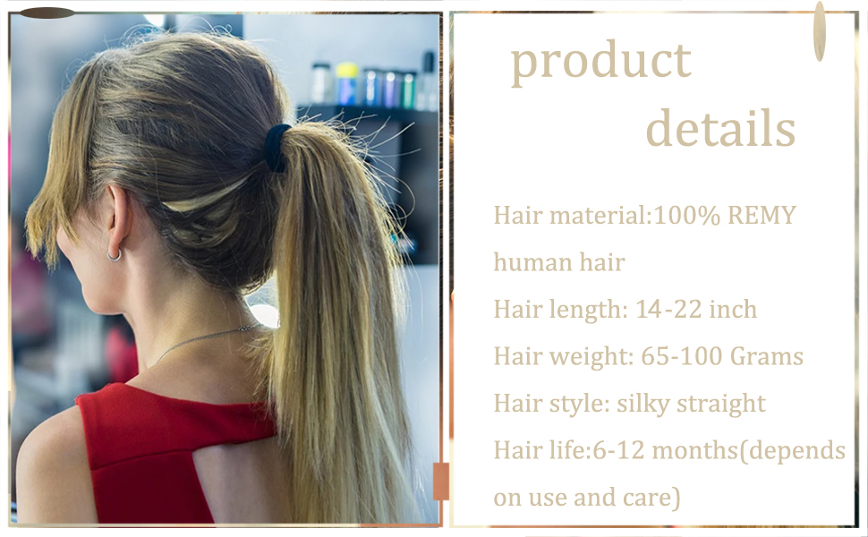 human hair ponytail extension