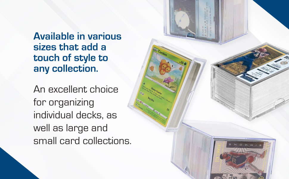 BCW 150 Card Slider Box Premium Trading Card Storage