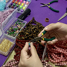handmade crystal gemstone dangling earrings
