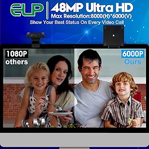 ❗️テレビで紹介された#ライブカメラ Amazon.co.jp: ELP 4800万画素 Webカメラ オートフォーカス 広角