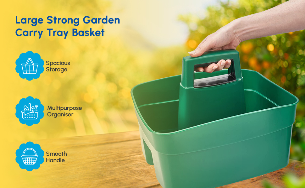 ACCURATE Garden Caddy Multipurpose Cleaning Caddy Large Strong Garden