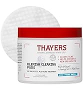 Thayers Blemish Clearing Acne Pads, Salicylic Acid Acne Treatment for Face, Pore Reducing, Exfoli...