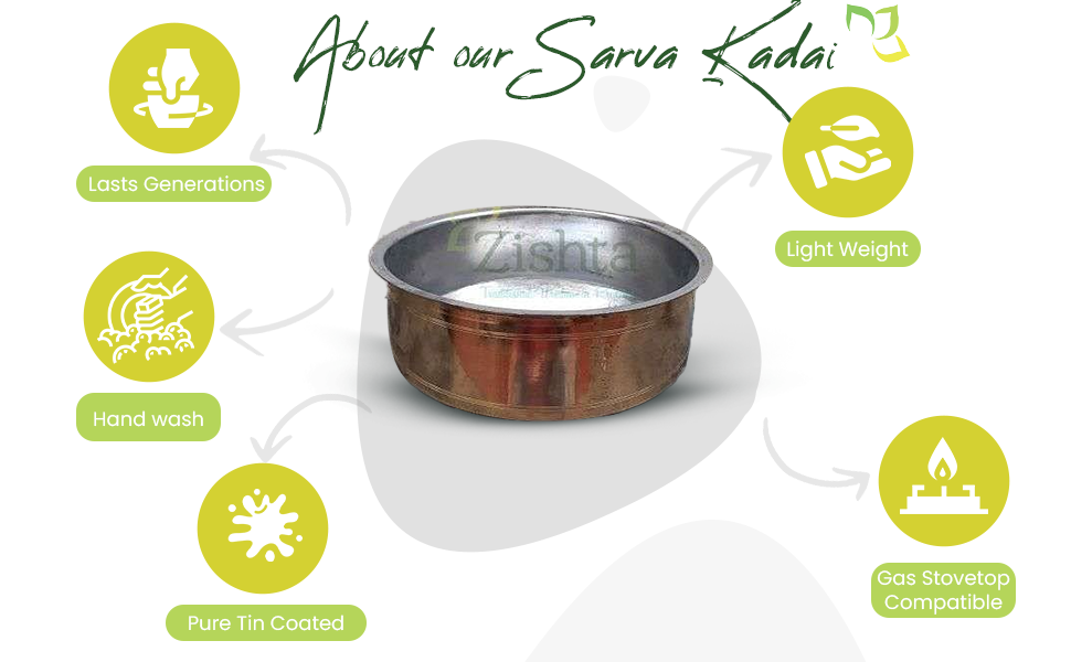 Buy Zishta Traditional Wisdom in Practice Handmade Brass Cooking Pot