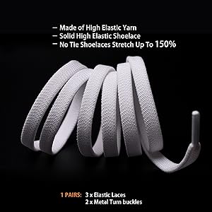  Elastic No Tie Shoelaces