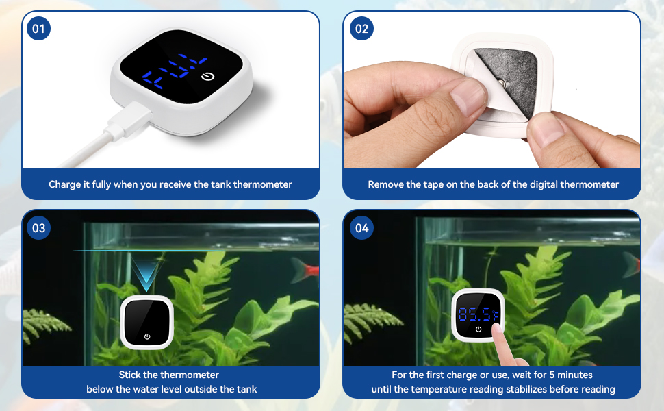 aquarium accessories turtle tank accessories tank thermometer aquarium fish tank thermometer stick