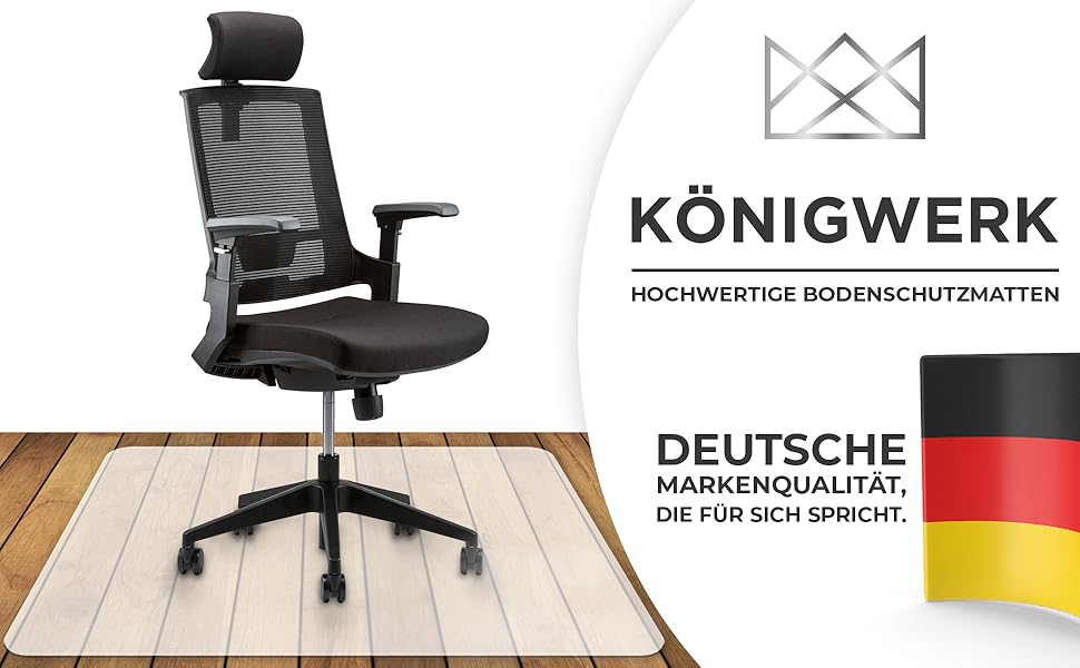 Königwerk Floor Protection Mat Office Chair Various Sizes Office