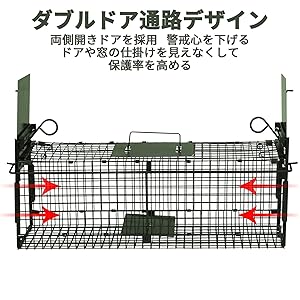 Amazon.co.jp: Areden 動物用 捕獲器 猫の保護器 （ 63x19x28CM
