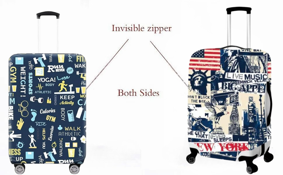 Polyester Fabric Small Protective Luggage Cover | Small Protective Luggage Cover Without Suitcase 