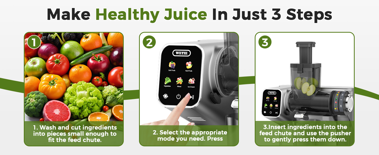 Make Healthy Juice In Just 3 Steps