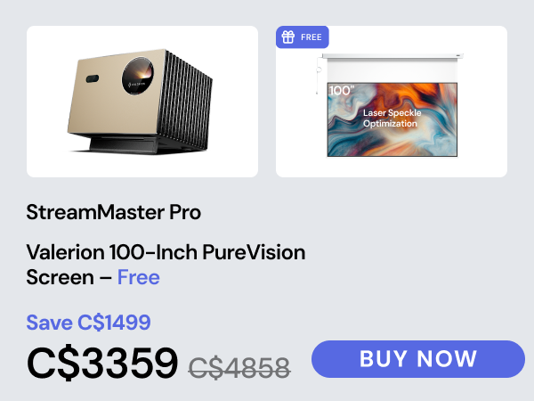 Valerion VisionMaster Pro2 Triple Laser Projector 4K,15000:1