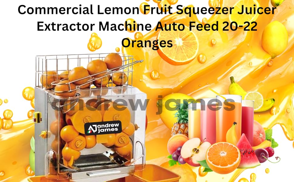 Buy Andrew James Full Automatic Orange Juice Machine Commercial Lemon